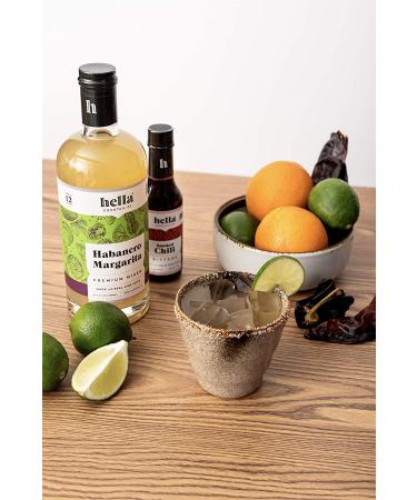 Hella Cocktail Co. Habanero Margarita Mixer 750ml - 3 Bottle Set with Real Lime Juice and Habanero Pepper | All Natural Ingredients | 25.4 Fl Oz (Pack of 3) - Buy Online on SooperMarket.com
