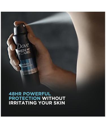 Dove Men+Care Dry Spray Antiperspirant Deodorant Clean Comfort 3.8 oz Clean Comfort 3.8 Ounce (Pack of 1) - Buy Online on SooperMarket.com