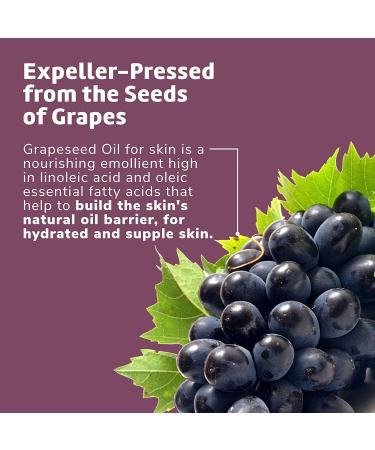 De La Cruz Grapeseed Oil 2 fl oz - Pure, Natural Skin & Hair Care - Buy Online on SooperMarket.com
