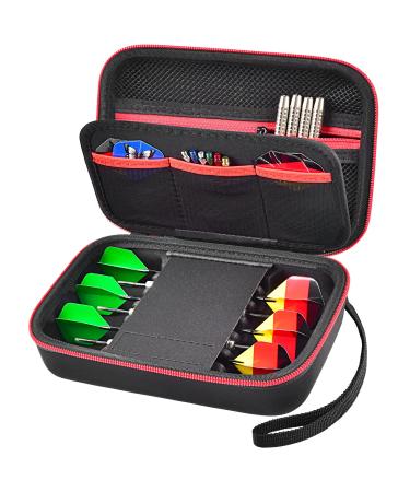 Dart Case Holder Storage Organizer for Steel Tip and Soft Tip Darts Darts Carrying Bag Fits for Dart Tips Shafts Flights and Accessories (Box Only)