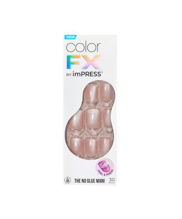 KISS imPRESS No Glue Mani Press-On Nails | Starstruck Medium Neutral Squoval | 30 Nails + Prep Pad & Tools | Shop Internationally - Buy Online on SooperMarket.com