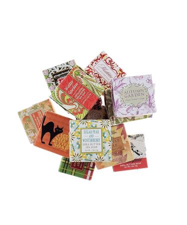 Greenwich Bay Trading Co. 2oz Soap Sampler Set - 12 Assorted Scents with Shea Butter, Cocoa Butter, Essential Oils & Natural Exfoliants - Pack of 12 - Buy Online on SooperMarket.com