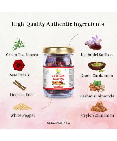 Dawn Lee Kashmiri Kahwa 40 Gram Refreshing And Original Immunity Booster Tea Natural Detox Drink Kahwa Kashmiri Ayurvedic Traditions Delightful Healthy Flavor kahve Qawah - Buy Online on SooperMarket.com