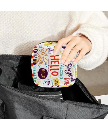 Multi-colored Sanitary Napkin Storage Bag | Menstrual Cup Pouch for Women and Girls | Portable Period Holder | Nursing Pad and Tampon Organizer - Buy Online on SooperMarket.com