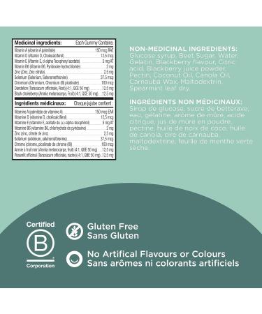 OLLY Flawless Complexion Gummy Supplement with Vitamins E A & Zinc Berry Fresh Flavour for Healthy Skin 25 day supply 50 gummies - Buy Online on SooperMarket.com