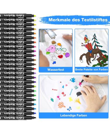 Anyuke 38-Piece Baby Care Set: 10 Washable Bibs 24 Textile Pens & 4 Stencils - Perfect for Baby Showers & Parties - Buy Online on SooperMarket.com