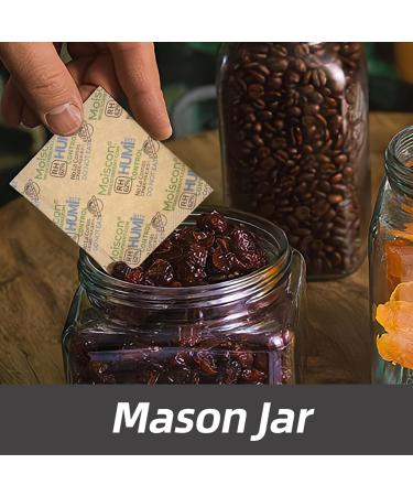 WISESOR 60-Pack Two-Way Moisture Control Packs | 62% RH 8g for 28ml Herbs Storage - Keep Your Herbs Fresh! - Buy Online on SooperMarket.com