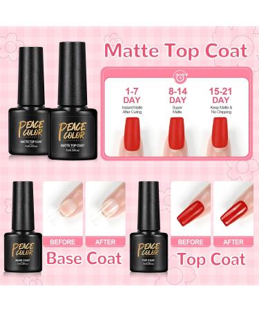 PEACECOLOR Gel Nail Kit with Electric Nail File - 18Pcs Gel Polish Set, 36W UV/LED Lamp, Professional Manicure Tools - KAP0029 - Buy Online on SooperMarket.com