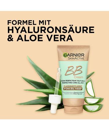 Garnier SkinActive BB Cream Classic Dark 50ml - Perfecting All-in-One Care with SPF 15 Aloe Vera & Hyaluronic Acid - International Shipping Available - Buy Online on SooperMarket.com