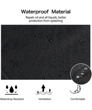 Homsolver Waterproof Rubber Vinyl Apron 2-Pack | Chemical-Resistant Adjustable Butcher Aprons for Dishwashers - International Shipping - Buy Online on SooperMarket.com
