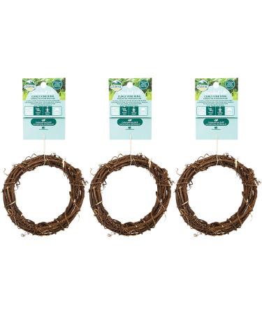 Oxbow Animal Health 3 Pack of Enriched Life Curly Vine Ring Small PEt Chews