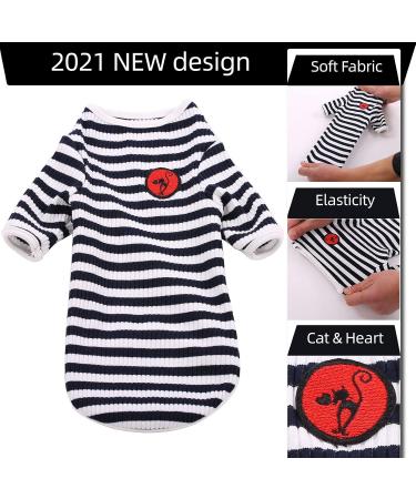 Breathable Summer T-Shirts for Hairless Cats | Soft Cotton Pet Pajamas for Sphynx Cornish Rex Devon Rex - XS Size - Buy Online on SooperMarket.com