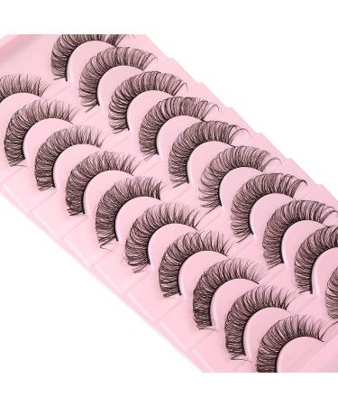 Wiwoseo 3D Russian Strip Lashes - Natural Look, 15MM Wispy & Fluffy, 10 Pairs - Buy Online on SooperMarket.com