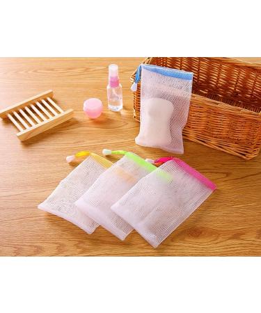 50 PCS Exfoliating Mesh Soap Bag - Soap Saver Pouch with Drawstring Holder (Random Color) - Buy Now! - Buy Online on SooperMarket.com