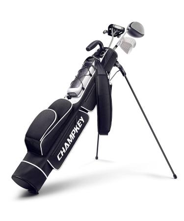 CHAMPKEY Lightweight Golf Stand Bag | Professional Pitch Golf Bag Ideal for The Driving Range, Par 3 and Executive Courses (Golf Stand Bag)