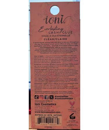 Ioni Eyelash Glue - 100% Vegan Fast Drying & Long Lasting | Latex Free | Curling Gloves Included | International Shipping - Buy Online on SooperMarket.com