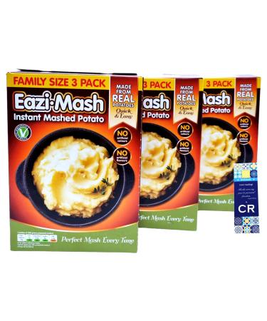 Eazi Mash Potato 900g (9portions) - Instant Mashed Potato for Easy and Perfect Mashed Potato Every time. with CR Snacking Bookmark