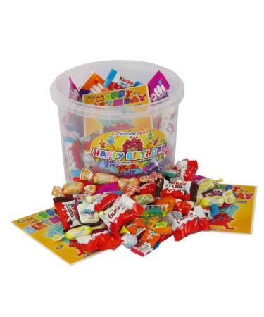 Sweets Mix Party Box 200 pieces for children s birthday with 6 children 1 pack (1 x 1 kg)