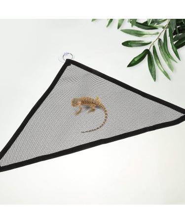 Firtink 2 Packs Mesh Reptile Hammocks Breathable Reptile Hammock Set Medium Reptile Lizards Snakes Hammock Lounger Ladder Accessories Net Hanging Bed Toys M 33x33x48 CM - Buy Online on SooperMarket.com