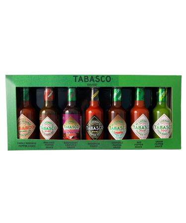 Gift set of the Tabasco 'Special Selection' 7 x 148 ml glass bottles 2022 A curated box with sharp sauces to give your next meal a special taste.