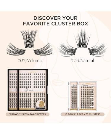 Shop LASHVIEW Mega Volume Lash Clusters - DIY Eyelash Extensions for At-Home Glam | D Curl Individual Lashes (10-16mm Mix - Buy Online on SooperMarket.com