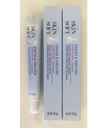 Avon Skin So Soft Fresh & Smooth Sensitive Skin Facial Hair Removal Cream