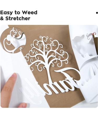 Dysania White HTV Heat Transfer Vinyl Bundle - 10 Pack 12x12 Sheets for T-Shirt - Easy to Cut & Weed Iron-on Vinyl - Buy Online on SooperMarket.com