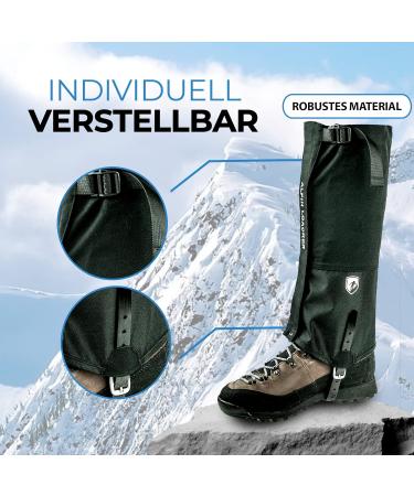 Alpin Loacker Waterproof Gaiters for Hiking & Snowshoeing | Durable Outdoor Gaiters for Men & Women - Buy Online on SooperMarket.com