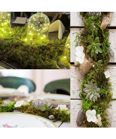 Topcomww Artificial Green Moss for Plant Crafts & Flower Centerpieces - 3.5oz - Buy Online on SooperMarket.com