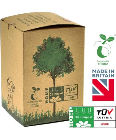 The Deggie 100% Home Compostable Dog Poop Bags - Made in UK 240 Bags (16 Rolls) Biodegradable Corn Starch Dogs Poo Bag EN 13432 Certificated Doggy Waste Bag 240 count (Pack of 1) - Buy Online on SooperMarket.com