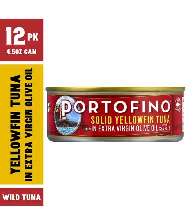 Portofino Yellowfin Tuna in Olive Oil - 4.5oz Can (Pack of 12) - Buy Online on SooperMarket.com