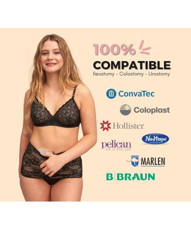 Siil Stoma Bandage & Black Cover for Colostomy Urostomy Ileostomy Bags - XS-XXL for Women - Buy Online on SooperMarket.com