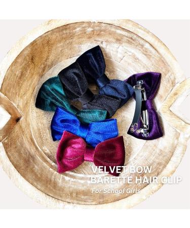 BasicSense Velvet Hair Clip for Women & Girls - 2 Pack Royal Blue | Stylish Hair Accessories for All Occasions - Buy Online on SooperMarket.com