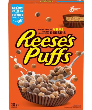 Reese's Puffs Chocolate Peanut Butter Cereal Box Made with Real Reese's Peanut Butter 326 Grams Package of Cereal - Buy Online on SooperMarket.com