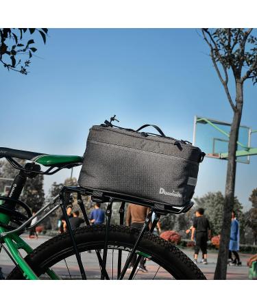 Disconano 8L Multifunctional Bicycle Rear Rack Bag - Carry Basketball/Football/Helmet - Hand/Ice/Lunch Bag - Gray - Buy Online on SooperMarket.com