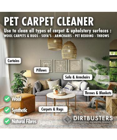 Dirtbusters Pet Carpet Cleaner Blackberry and Fig and Geranium and Chamomile 2x5 Litre Professional Carpet and Upholstery extraction shampoo solution cleaner with reactivating odour treatment. - Buy Online on SooperMarket.com