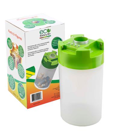 ECO Battery Bin- Test & Recycle Batteries AAA AA C and D