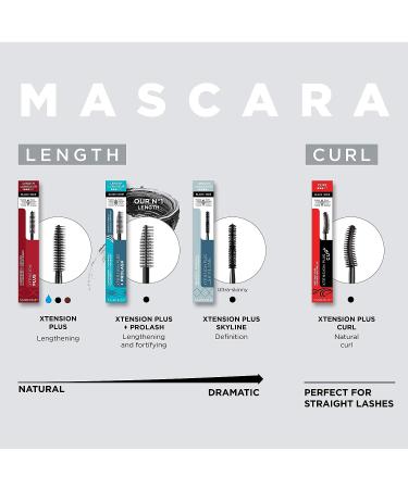Marcelle Xtension Plus Skyline Mascara in Black - Hypoallergenic & Fragrance-Free - 0.23 fl oz - Buy Online on SooperMarket.com