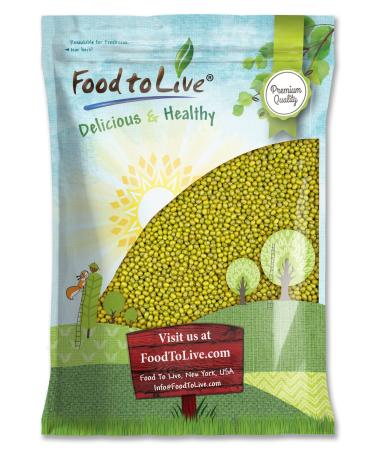 Mung Beans, 10 Pounds  Non-GMO Verified, Whole Dried Beans, Green Gram, Sproutable, Kosher, Vegan, Sirtfood, Bulk. Good Source of Fiber, Protein, Folate. Goes well with Asian, Middle East Dishes. 10 Pound (Pack of 1)