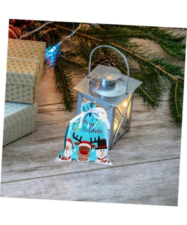 KOMBIUDA Santa Bags 6 Pcs Biscuit Drawstring Bag Candy Bags Xmas Goodie Bag Xmas Candy Pouch Child Christmas Bag - Buy Online on SooperMarket.com