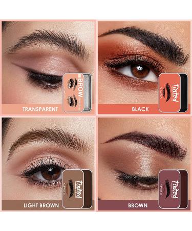 KAYNEST Tinted Eyebrow Soap Kit - Waterproof Long Lasting 3D Feathery Brow Styling Gel (DARK BROWN) - Buy Online on SooperMarket.com