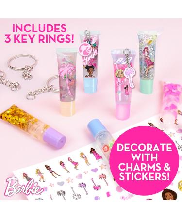 Barbie Sweet Shop Lip Gloss Making Kit - 12 Craft Accessories & Keychains for Kids 6+ Perfect Gift for 6-Year-Old Girls - Buy Online on SooperMarket.com