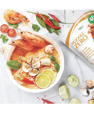 Caloless Konjac Shirataki Noodles 6-Pack - Low Calorie Healthy Food (Tom Yum) | Gluten Free Keto Snacks Non GMO | Diabetic Miracle Noodle Pasta Variety Pack - 13.4oz (Pack of 6) - Buy Online on SooperMarket.com