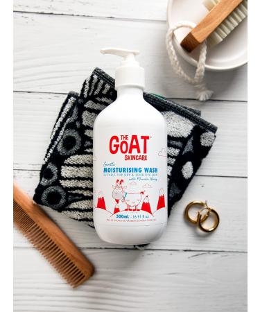 Goat Skincare Moisturizing Wash with Manuka Honey - 16.91 oz | Hydrating Body Cleanser for All Skin Types | International Shipping Available - Buy Online on SooperMarket.com