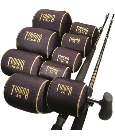 TIAGRA Reel Cover - Black/Gold TI20 | Protect Your Fishing Reel in Style - Buy Online on SooperMarket.com