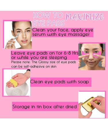 CCbeauty Reusable Under Eye Patches & Eye Cream Applicator Set | 100% Silicone Gel Pads for Hydration | Reduce Fine Lines Wrinkles & Dark Circles | Includes Storage Tin | Mango Scent - Buy Online on SooperMarket.com