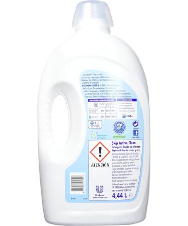 Skip Active Clean Detergent Liquid 74 lavados - Buy Online on SooperMarket.com