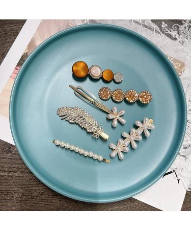 Meihayi 20 PCS Pearl Hair Clips Set - Fashion Acrylic Resin Barrettes for Women - Stylish Hairpins for Party & Wedding Styling - Buy Online on SooperMarket.com