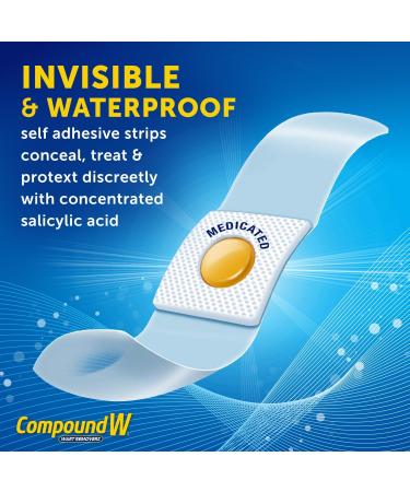 Compound W Wart Remover Maximum Stength One Step Invisible Pads - 14 Count - Salicylic Acid Wart Remover For Treatment & Common/Plantar Wart Removal One Step Invisible Pads Pads - Buy Online on SooperMarket.com