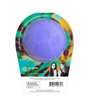 DA BOMB Tie Dye Purple Bath Bomb 7oz - Vibrant Multi-Colored Bath Fizzy - Buy Online on SooperMarket.com